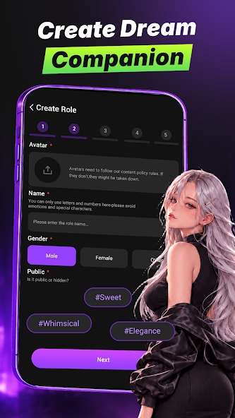 Create Role 五步流程表单