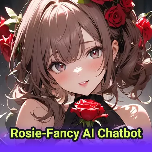 Rosie 应用封面：玫瑰主题女性角色